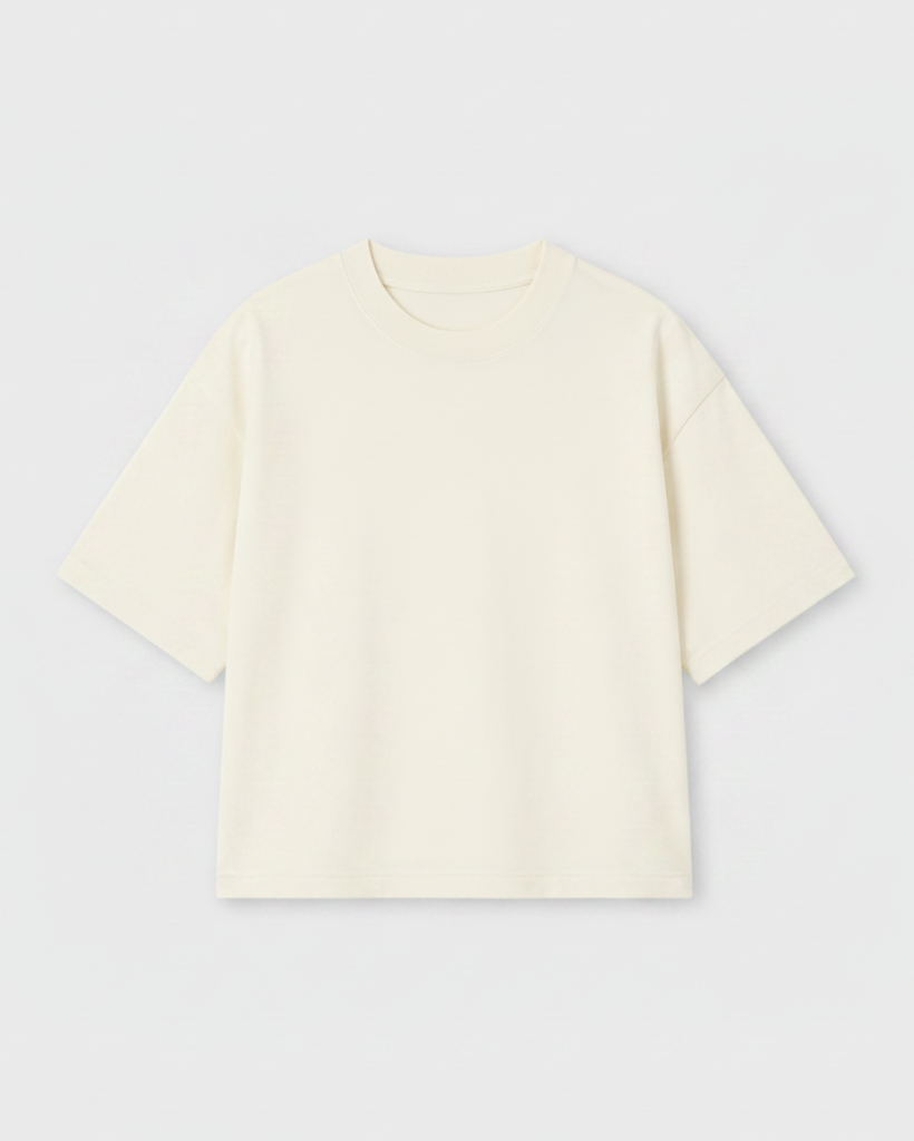 200 GSM 'BONE' T-SHIRT (BOXY FIT)