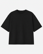 200 GSM 'BLACK' T-SHIRT (BOXY FIT)
