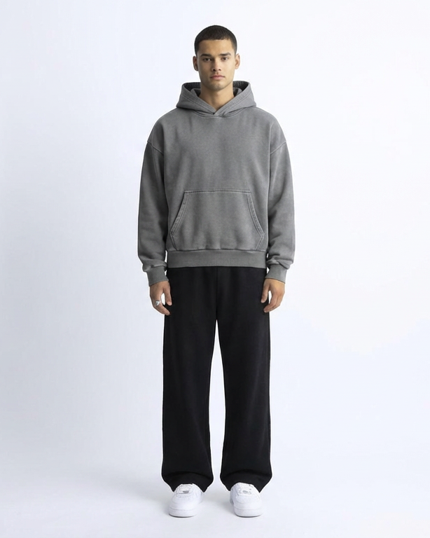 450 GSM 'PIGMENT GREY' HOODIE