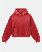 450 GSM 'SUNFADE RED' HOODIE