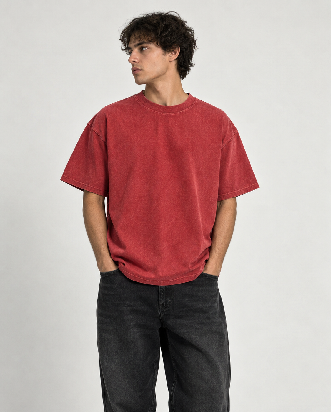 250 GSM 'PIGMENT RED' T-SHIRT