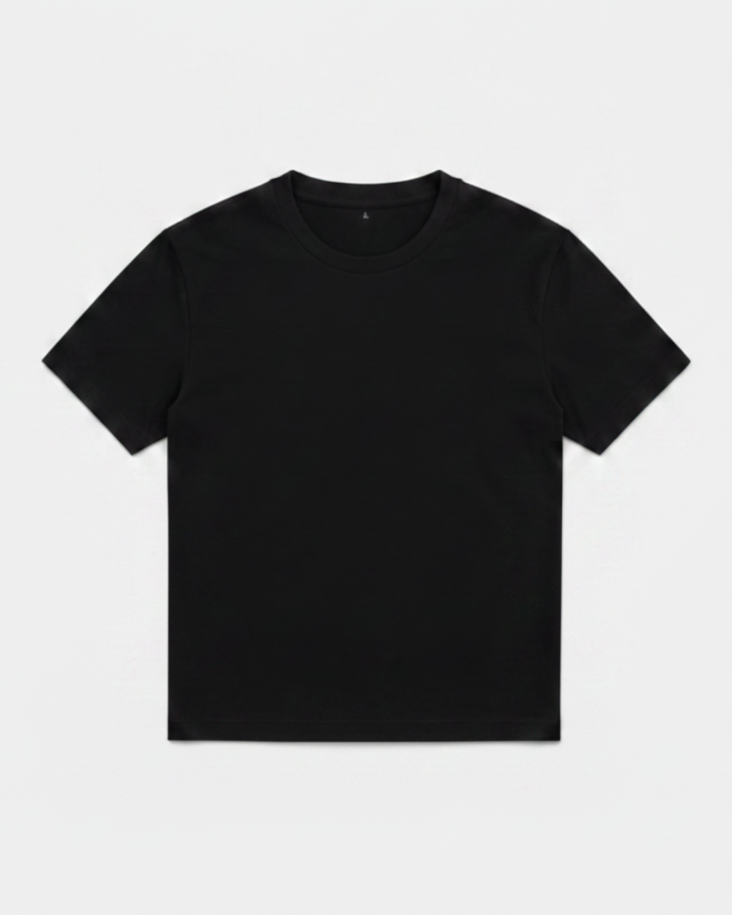 190 GSM 'BLACK' T-SHIRT (SLIM FIT)
