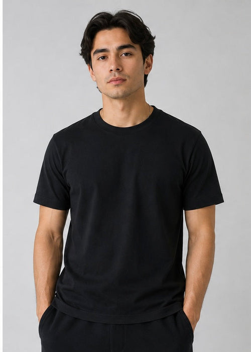 190 GSM 'BLACK' T-SHIRT (SLIM FIT)