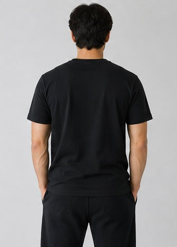 190 GSM 'BLACK' T-SHIRT (SLIM FIT)