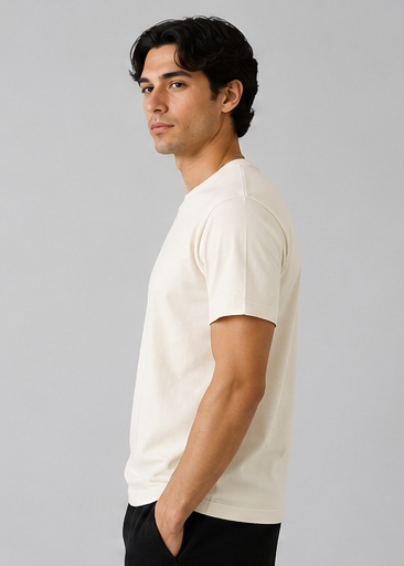 190 GSM 'BONE' T-SHIRT (SLIM FIT)