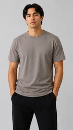 190 GSM 'GREY' T-SHIRT (SLIM FIT)