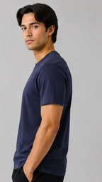 190 GSM 'NAVY' T-SHIRT (SLIM FIT)