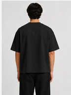 200 GSM 'BLACK' T-SHIRT (BOXY FIT)