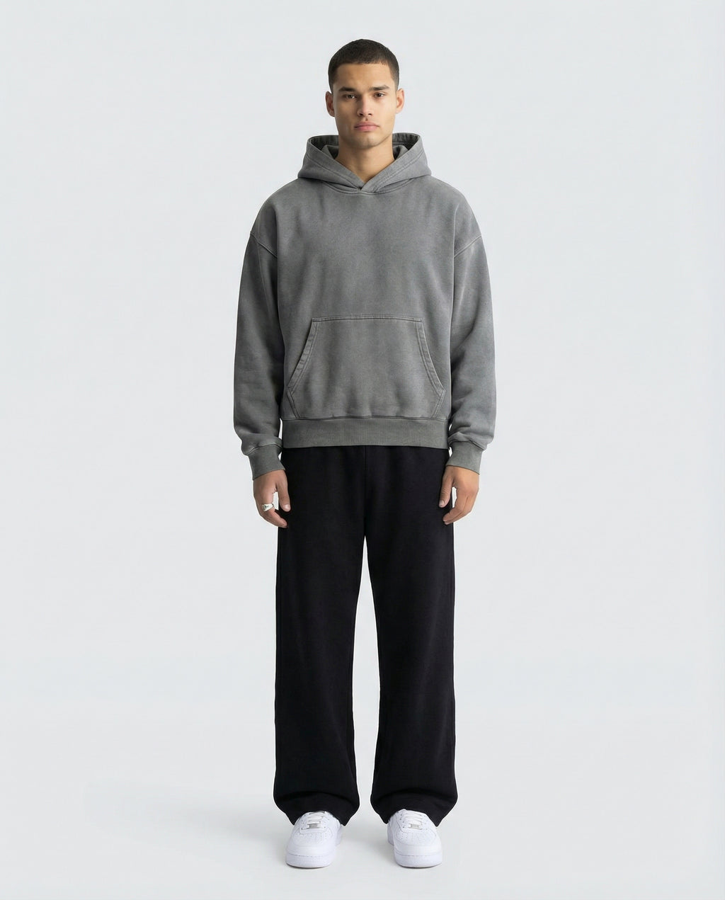 450 GSM 'PIGMENT GREY' HOODIE