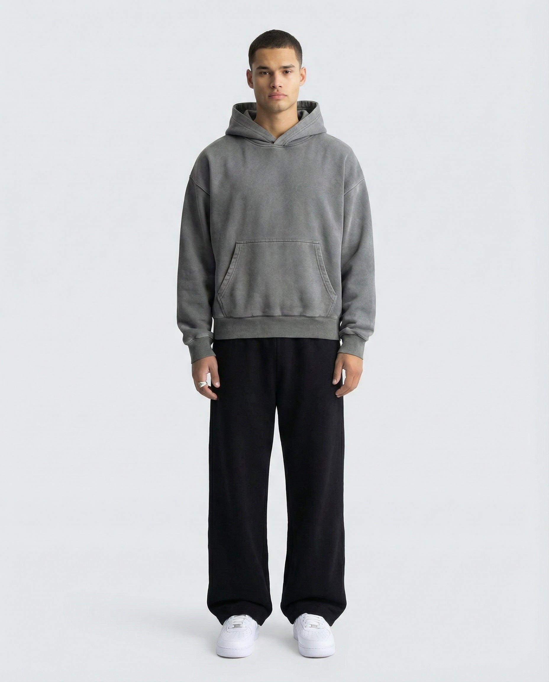 450 GSM 'PIGMENT GREY' HOODIE