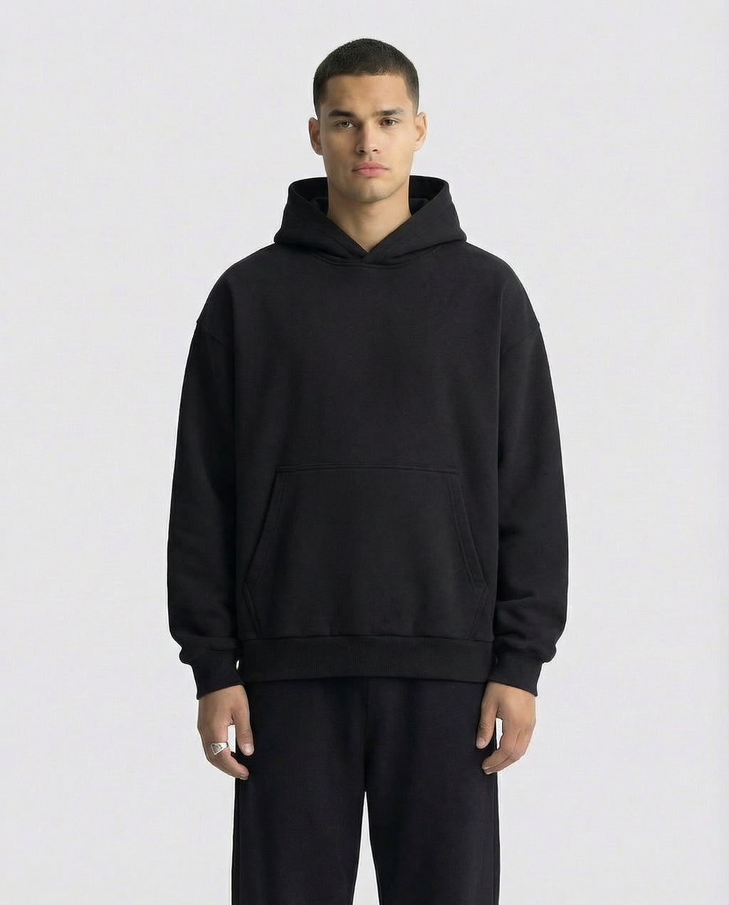 450 GSM 'BLACK' HOODIE