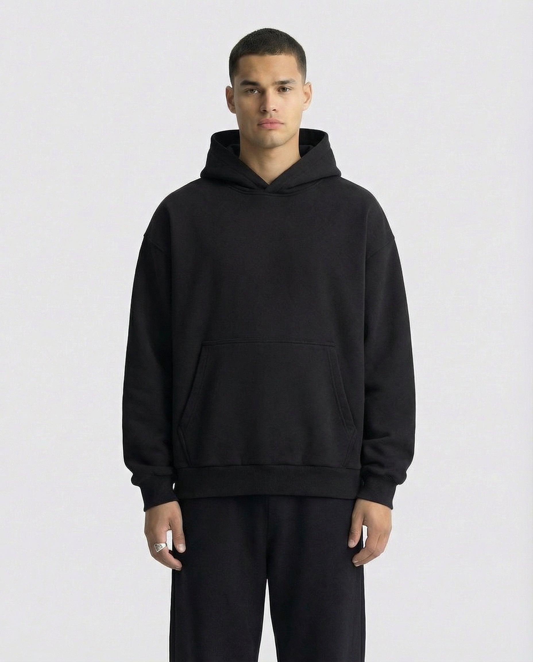 450 GSM 'BLACK' HOODIE