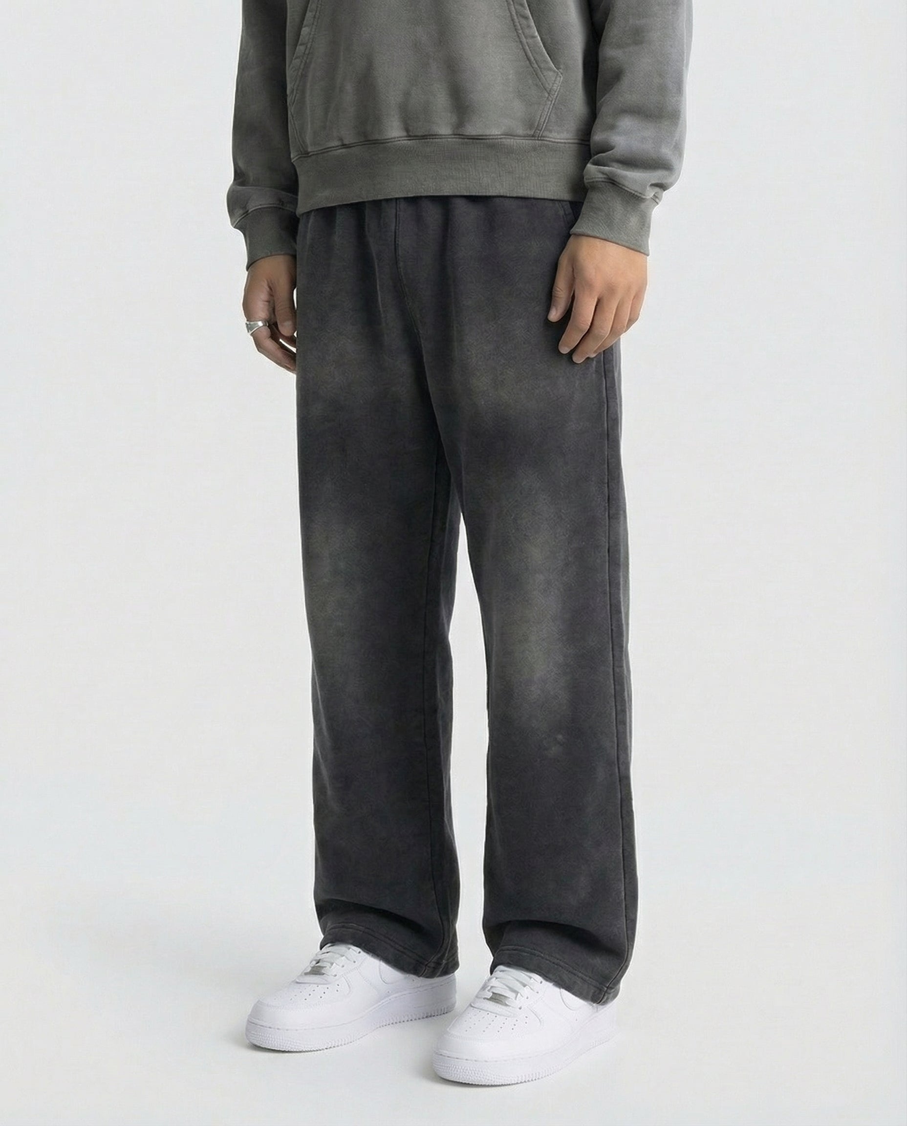 450 GSM 'SUNFADE BLACK' SWEATPANTS
